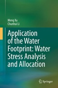 Cover: Application of the Water Footprint: Water Stress Analysis and Allocation - Springer