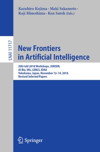 Enlarge image Cover: New Frontiers in Artificial Intelligence - Springer