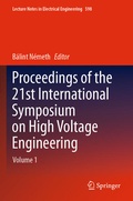Cover: Proceedings of the 21st International Symposium on High Voltage Engineering - Springer