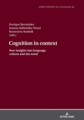 Cover: Cognition in context - Peter Lang Verlag