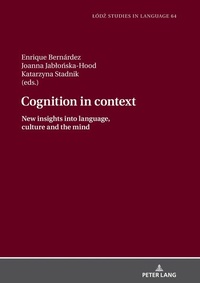 Enlarge image Cover: Cognition in context - Peter Lang Verlag
