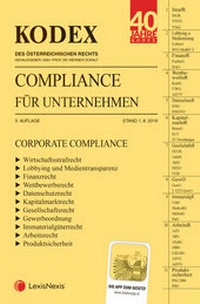 Abbildung von: KODEX Compliance für Unternehmen 2019/20 - LexisNexis ARD ORAC