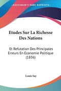 Bild: Etudes Sur La Richesse Des Nations - Kessinger Publishing
