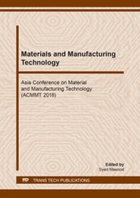 Enlarge image Cover: Materials and Manufacturing Technology - Trans Tech Publications Ltd