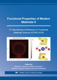 Enlarge image Cover: Functional Properties of Modern Materials II - Trans Tech Publications Ltd