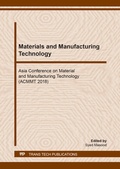 Cover: Materials and Manufacturing Technology - Trans Tech Publications Ltd