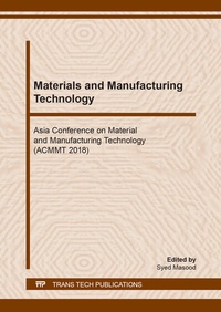 Enlarge image Cover: Materials and Manufacturing Technology - Trans Tech Publications Ltd