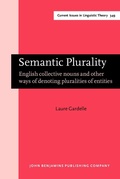 Cover: Semantic Plurality - John Benjamins Publishing Company