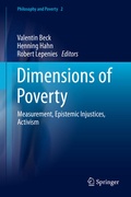 Cover: Dimensions of Poverty - Springer