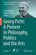 Cover: Georg Picht: A Pioneer in Philosophy, Politics and the Arts - Springer
