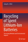 Cover: Recycling of Spent Lithium-Ion Batteries - Springer