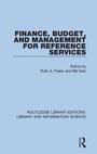 Cover: Finance, Budget, and Management for Reference Services - Routledge