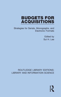 Abbildung von: Budgets for Acquisitions - Routledge