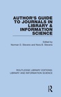 Cover: Author's Guide to Journals in Library & Information Science - Routledge