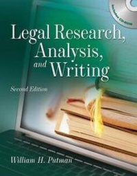 Enlarge image Cover: Legal Research, Analysis and Writing (Book Only) - Cengage Learning, Inc