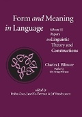 Cover: Form and Meaning in Language, Volume III - Papers on Linguistic Theory and Constructions - Centre for the Study of Language & Information