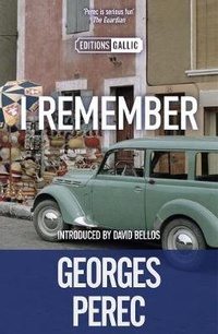 Enlarge image Cover: I Remember - Gallic Books