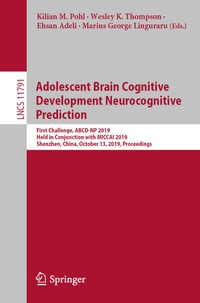 Enlarge image Cover: Adolescent Brain Cognitive Development Neurocognitive Prediction - Springer