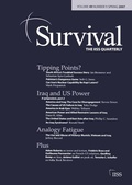 Cover: Survival 49.1 - Routledge