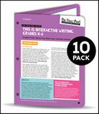 Enlarge image Cover: BUNDLE: Fisher: On-Your-Feet Guide: This is Interactive Writing: 10 Pack - Corwin Press Inc