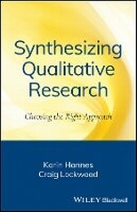 Enlarge image Cover: Synthesising Qualitative Research - Choosing the Right Approach - Wiley