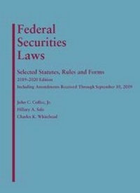 Enlarge image Cover: Federal Securities Laws - West Academic Press