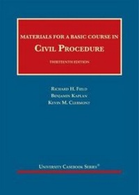 Abbildung von: Materials for a Basic Course in Civil Procedure - LEG Inc. (dba West Academic Publishing