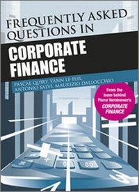 Bild vergrößern Bild: Frequently Asked Questions in Corporate Finance - Wiley