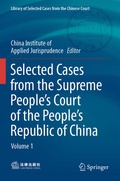 Cover: Selected Cases from the Supreme People's Court of the People's Republic of China - Springer