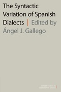 Cover: The Syntactic Variation of Spanish Dialects - OUP eBook