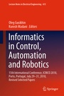 Cover: Informatics in Control, Automation and Robotics - Springer