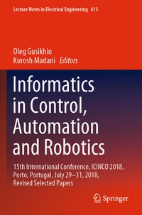 Enlarge image Cover: Informatics in Control, Automation and Robotics - Springer