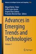 Cover: Advances in Emerging Trends and Technologies - Springer