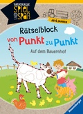 Cover: R&auml;tselblock von Punkt zu Punkt: Auf dem Bauernhof - Ravensburger
