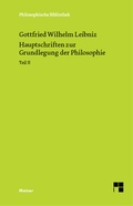 Cover: Hauptschriften zur Grundlegung der Philosophie Teil II - Meiner