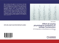 Abbildung von: Effect of varying physiological conditions on isotope fractionation - LAP Lambert Academic Publishing