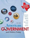 Cover: American Government and Politics Today, Texas Edition - CENGAGE Learning Custom Publishing