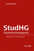 Cover: Studentenheimgesetz StudHG - Manz