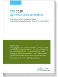 Enlarge image Cover: OPS 2020 Systematisches Verzeichnis - Deutscher Ärzteverlag