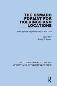 Abbildung von: The USMARC Format for Holdings and Locations - Routledge