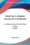 Bild: Etude Sur Le Regime Ancien De La Propriete - Kessinger Publishing