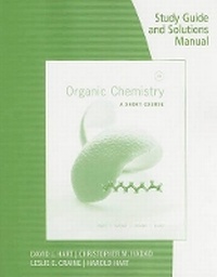 Enlarge image Cover: Study Guide with Solutions Manual for Hart/Craine/Hart/Hadad's Organic Chemistry: A Short Course, 13th - CENGAGE Learning Custom Publishing