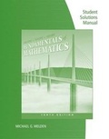 Cover: Student Solutions Manual for Van Dyke/Rogers/Adams' Fundamentals of Mathematics, 10th - CENGAGE Learning Custom Publishing
