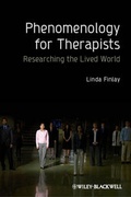 Cover: Phenomenology for Therapists - Wiley-Blackwell