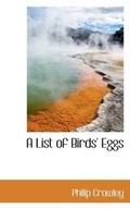 Cover: A List of Birds' Eggs - BiblioLife