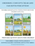 Cover: Printable Activity Sheets for Children (Ordering concepts near and far depth perception) - Activity Books for Toddlers