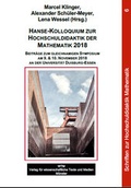 Cover: Hanse-Kolloquium zur Hochschuldidaktik der Mathematik 2018 - WTM-Verlag