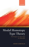 Cover: Modal Homotopy Type Theory - Oxford University Press