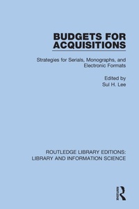 Abbildung von: Budgets for Acquisitions - Routledge