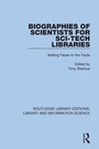 Cover: Biographies of Scientists for Sci-Tech Libraries - Routledge